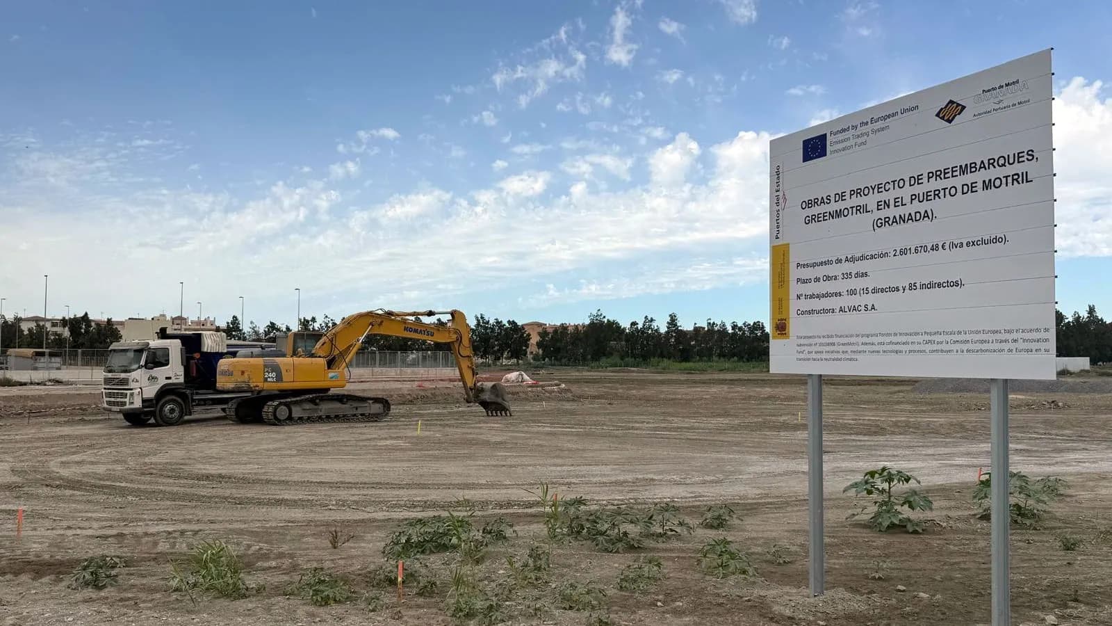 El Puerto de Motril ejecuta la primera fase de Green Motril con una inversión de 2,7 millones